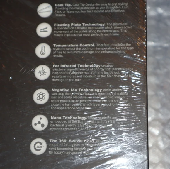 Royale Platinum Genius Heating Hair Straightener Pure Ceramic Plates 1.25" Lime - Picture 9 of 11